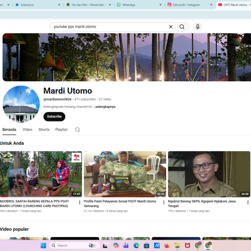 Youtube PPS MARDI UTOMO
